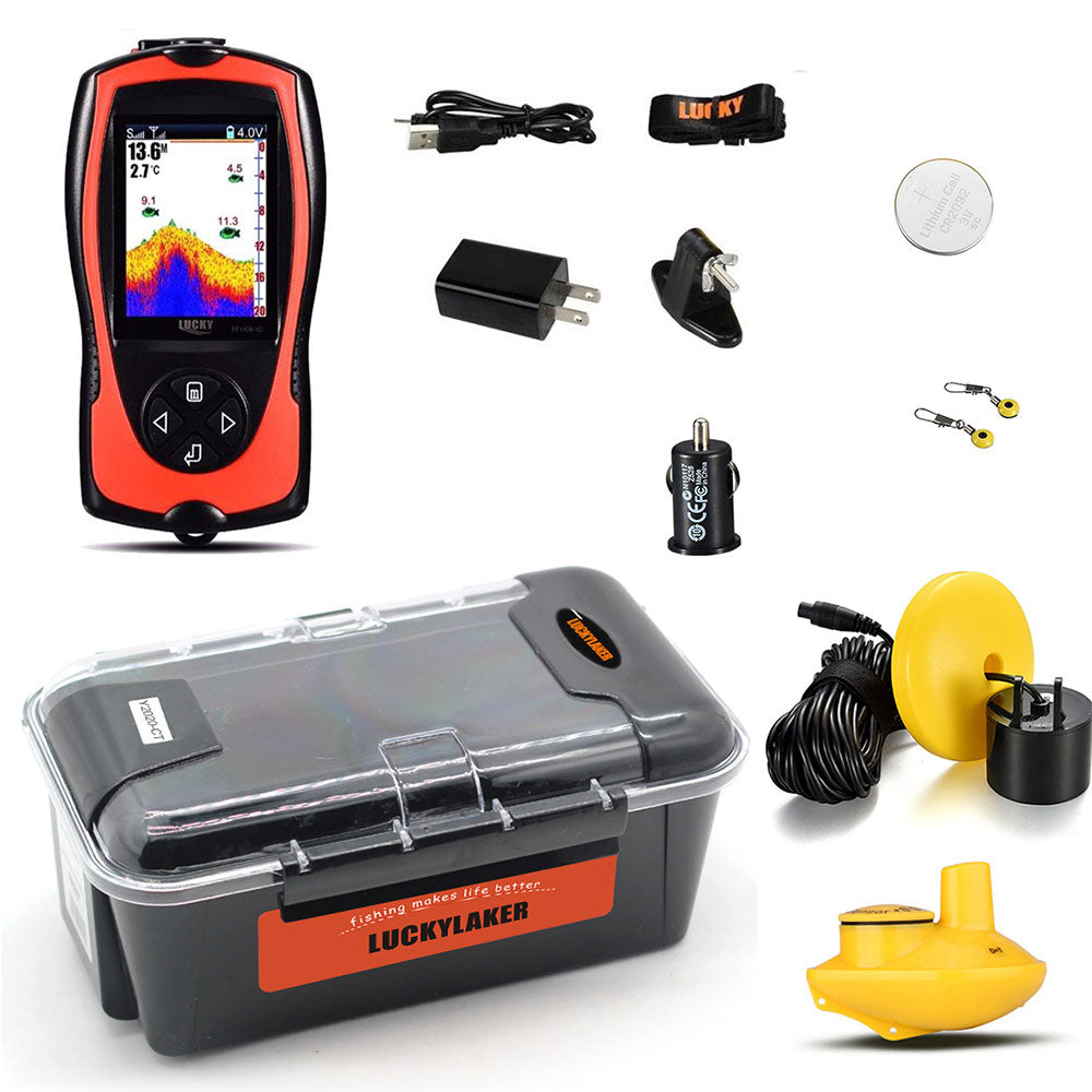 FF-168LIC LUCKY 2-in-1 Wired & Wireless Color Fish Finder